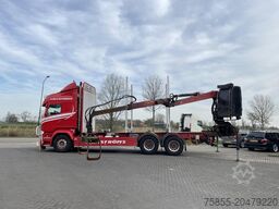 Scania R730 Woodtransport / 6x4 / Hiab Crane / Retarde...