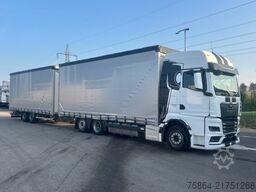 MAN TGX 26.480 6X2, PRITSCHE-PLANE JUMBO-ZUG, H&W TANDEM
