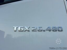 MAN TGX 26.480 6X2, PRITSCHE-PLANE JUMBO-ZUG, H&W TANDEM