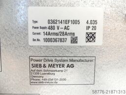 Sieb & Meyer Sieb  Meyer 0362141EF1005 Type: 86/9 S 30110180 SN: 1000367837 --