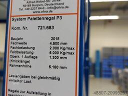 Ohra Regalanlage System Palettenregal P3