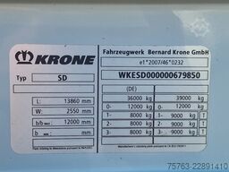 Krone SD Tautliner - BPW Axle - Lift axle