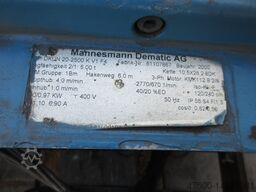Demag DKUN Nutzlast 5000KG Kettenzug DKUN 20-2500 K V1 F4 HUB 6m Kran 400V