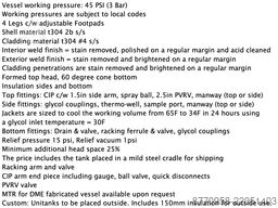 DME 40HL Isolated Fermentation Tanks