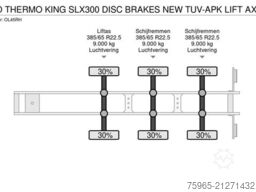 KRONE SD THERMO KING SLX300 DISC BRAKES NEW TUV-APK LI