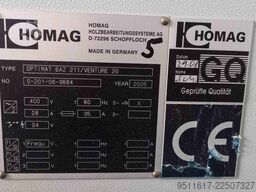 HOMAG OPTIMAT BAZ211 VENTURE 20