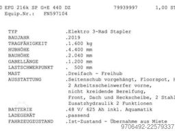 Jungheinrich EFG 216k SP G+E 440 DZ