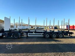 PAVIC Holzauflieger mit Schemel und Rungen