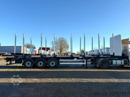 PAVIC Holzauflieger mit Schemel und Rungen