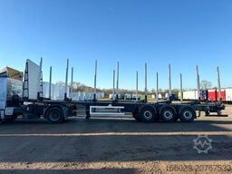 PAVIC Holzauflieger mit Schemel und Rungen