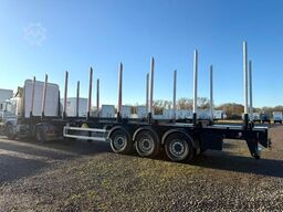 PAVIC Holzauflieger mit Schemel und Rungen