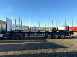 PAVIC Holzauflieger mit Schemel und Rungen