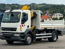 DAF LF 55.220 * Kipper 4,20 m + KRAN / FUNK