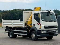 DAF LF 55.220 * Kipper 4,20 m + KRAN / FUNK
