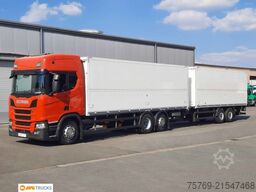 SCANIA R 410 Durchlade-Kofferzug 2xLBW Lenkachse Retard