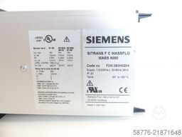 Siemens SITRANS F C MASS 6000 FDK:083H0204 SN 134335N324