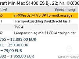Holzkraft Minimax SI 400es 32 M A 3 UP