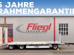 Fliegl Tiefladeanhänger DTS 300 Parab/hydr 6,5m