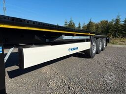 KRONE Plattform-Auflieger mit Steckrungen - sofort v.