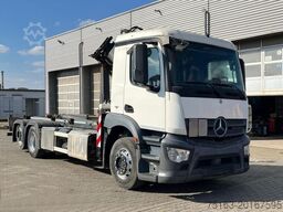 MERCEDES-BENZ Antos 2543 L 6x2 Abrollkipper mit Kran Funk+Grei