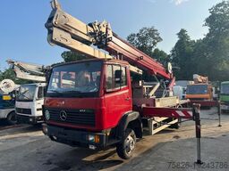 MERCEDES-BENZ 814 Dachdeckerkran Böcker AK 32/1200*Arbeitskorb