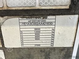 Van Hool 20FT ADR chassis / empty weight: 3.260kg / disc...
