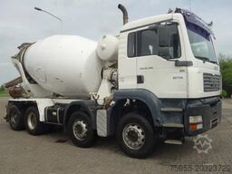MAN TGA 35.360 8X4 MIXER STEEL SPRINGS BIG AXELS MA...