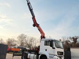 MAN TGS 18.440 4x4 Kran 20m Seilwinde Greifer FUNK