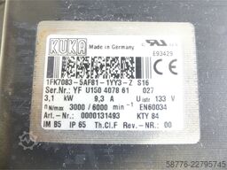 KUKA 1FK7083-5AF81-1YY3-Z S16 Servomotor SN: YFU150407861027
