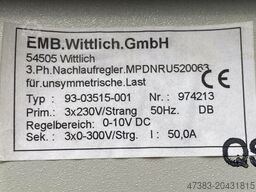 EMB Wittlich GmbH Nachlaufregler für unsymetrische Last