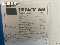 TRUMPF TRUMATIC TC 600L Y1300
