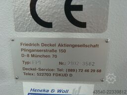 Deckel FP1 Aktiv CE Konform