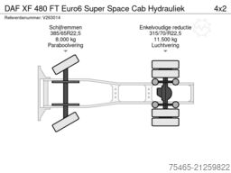 DAF XF 480 FT Euro6 Super Space Cab Hydrauliek