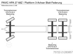 PAVIC HPA 27 68Z / Plattform 3-Achser Blatt-Federung