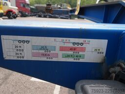 Pacton 3 axle container chassis extendable trailer