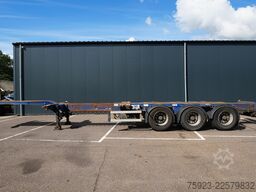 D-tec 3 axle container chassis extendable trailer
