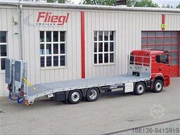 Hangler LKW Tieflade Liftmaster Aufbau für 4 Achs LKW Fahrgestell zum Transport von Arbeitsbühnen