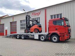 Hangler LKW Tieflade Liftmaster Aufbau für 4 Achs LKW Fahrgestell zum Transport von Arbeitsbühnen