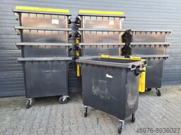 WEBER / Volumen: 770 l / schwarz / gelb Abm.: 1.360 x 770 x 1.310 mm (BxTxH)