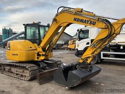 Komatsu PC80MR-5E0 with 3 excavator buckets