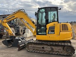 Komatsu PC80MR-5E0 with 3 excavator buckets