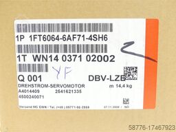 Siemens 1FT6064-6AF71-4SH6 Synchronservomotor SN:WN14037102002 - ! -