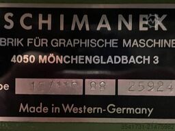 Schimanek Pappschneidemaschine 15/110