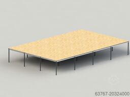 300 m², Traglast: 350 kg/m² | 5,0 x 6,0 m | Lichte Höhe: 3,0m