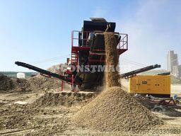 Constmach Mobile Crushing Plant Mobile Limestone Crusher Plant 150-200TP