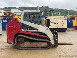 Takeuchi TL130 with forks and loader bucket