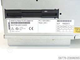 Siemens 6AV7732-2AE12-0AD0 SIMATIC Panel PC 670 Dezentral SN:SVPR8902915