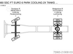 DAF XF 480 SSC FT EURO 6 PARK COOLING 2X TANKS 820.0
