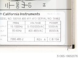 CALIFORNIA INSTRUMENTS 5001iX-400-411-413