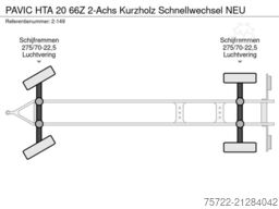 PAVIC HTA 20 66Z 2-Achs Kurzholz Schnellwechsel NEU